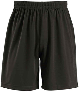 Plain Black PE Shorts