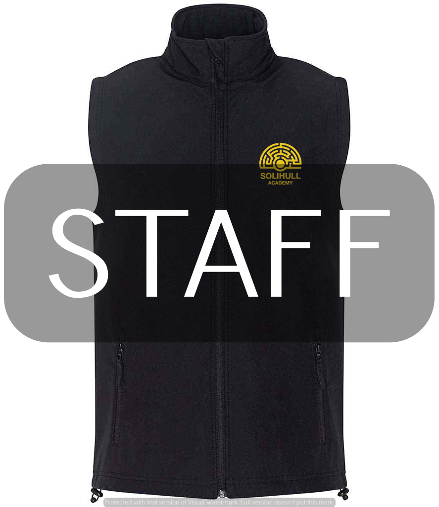 Sollihull Academy STAFF Two Layer Soft Shell Gilet